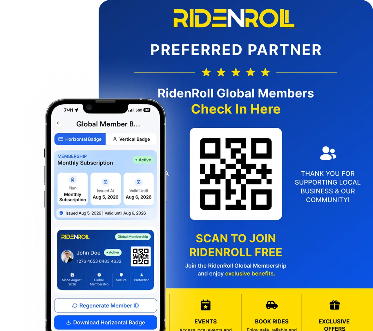 RidenRoll Global Membership